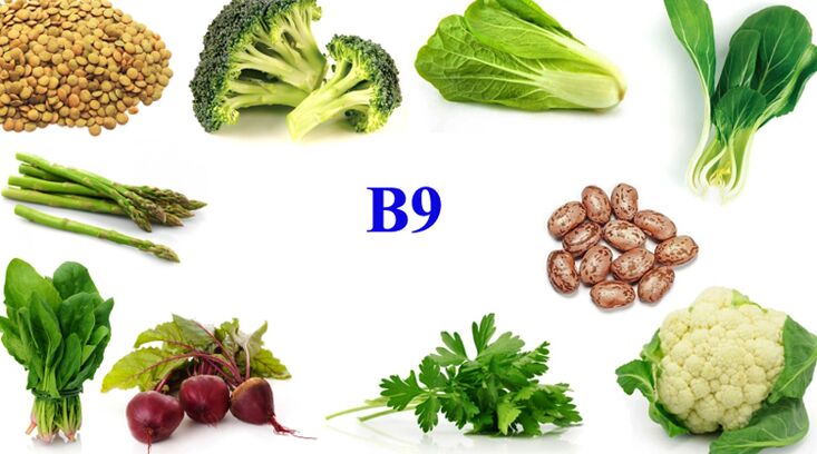 วิตามิน B9 ในผลิตภัณฑ์สำหรับ potency